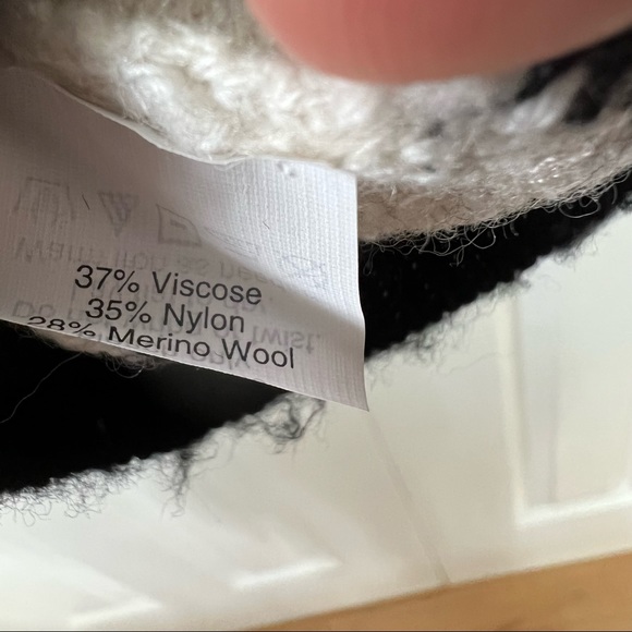 J Crew Black White Sequin Stripe Sweater M - Picture 7 of 9